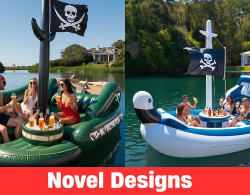 Pirate Ship Lake Floats: Inflatable Adventure on the Water Pirate Ship Lake Floats: Inflatable Adventure on the Water
