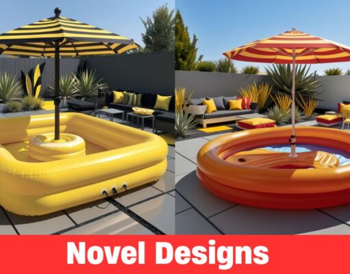 Umbrella Shower Pools: Stylish Shade and Water Fun Combined Umbrella Shower Pools: Stylish Shade and Water Fun Combined