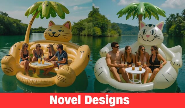 Cat Lounge Floats The Perfect Cat-Shaped Raft for Your Next River Getaway Cat Lounge Floats: The Perfect Cat-Shaped Raft for Your Next River Getaway