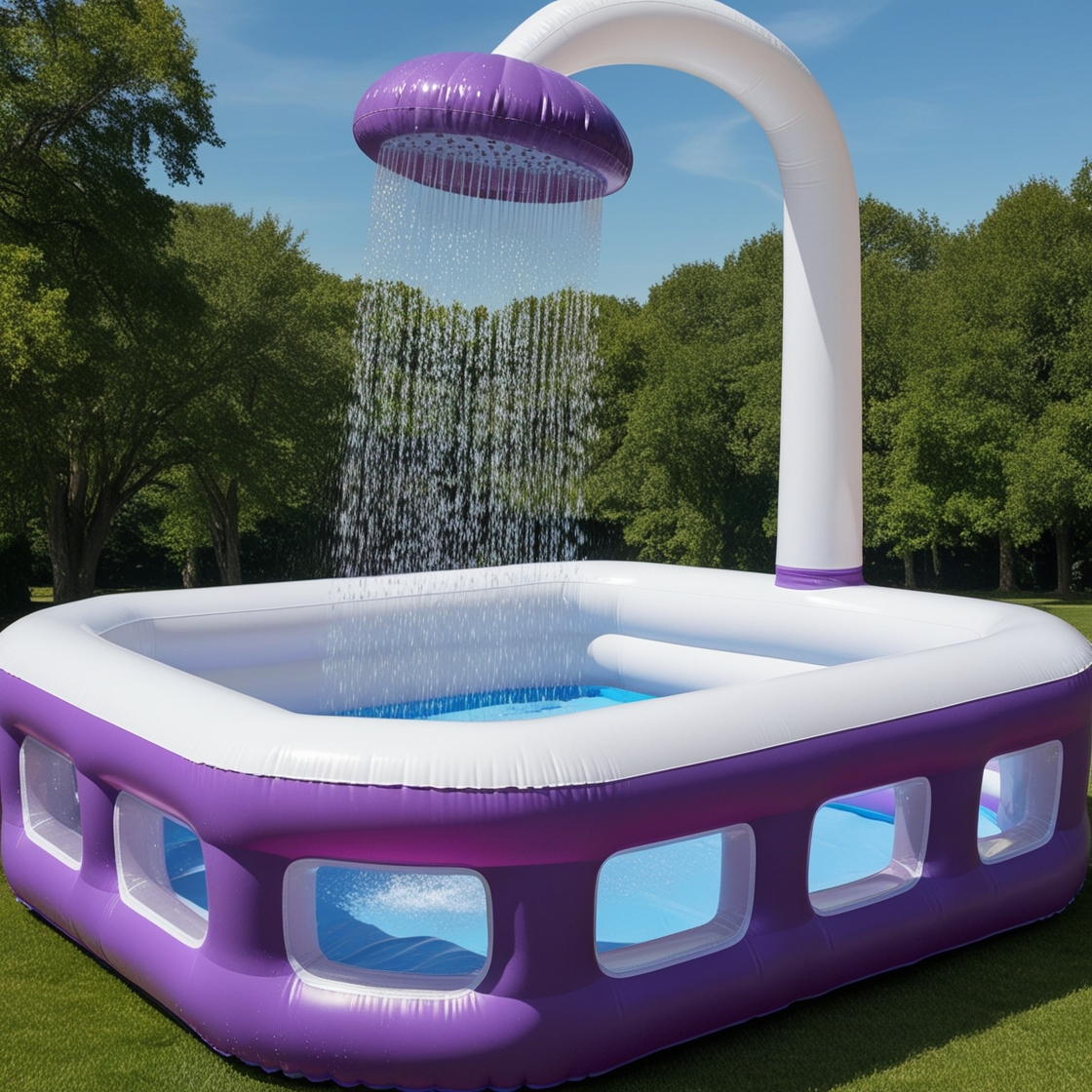 Giant Inflatable Shower Pools: Affordable Luxury for Hot Days - Novel ...
