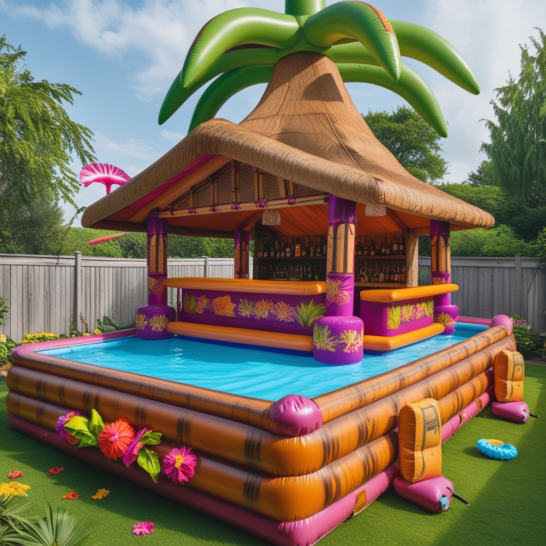 Inflatable Tiki Bar Pool: Turn Your Backyard Into a Tropical Paradise ...