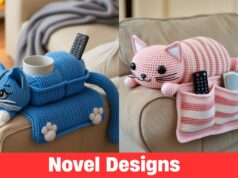 Handmade Cat Sofa Organizer: Stylish Storage with a Feline Touch Handmade Cat Sofa Organizer: Stylish Storage with a Feline Touch
