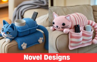 Handmade Cat Sofa Organizer: Stylish Storage with a Feline Touch Handmade Cat Sofa Organizer: Stylish Storage with a Feline Touch
