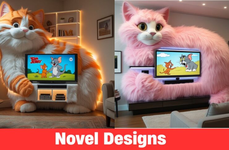 Cat-Shaped TV Stand: Unique Furniture for Cat Lovers